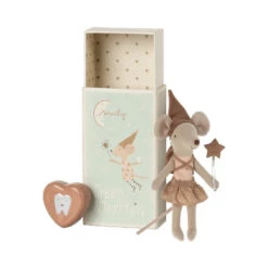 Maileg Tooth Fairy Mouse In Matchbox - Rose