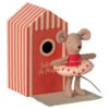 Maileg Beach Mouse - Little Sister In Cabin De Plage -Maileg beach mice sister 72113.1623944945