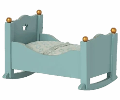 Maileg Cradle For Baby Mouse - Blue