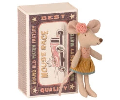 Maileg Little Sister Mouse In Box - Flower Headband