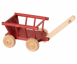 Maileg Dusty Red Wagon For Micro