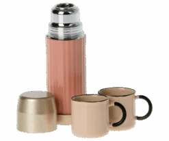 Thermos And Cups - Soft Coral