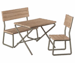 Maileg Garden Set With Table Bench And Chair