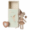 Maileg Tooth Fairy Big Sister Mouse With Tin - Rose -Maileg image 76114.1635874038