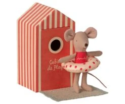Maileg Little Sister Mouse In Beach Cabin -Maileg littlesisterbeachcabin