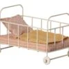 Maileg - Baby Cot, Micro, Rose -Maileg maileg baby cot micro rose why and whale