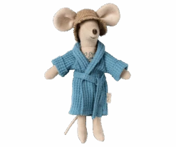 Maileg - Bathrobe, Dusty Blue