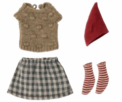 Maileg - Christmas Mouse, Medium - Girl -Maileg maileg christmas mouse medium girl why and whale 3