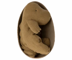 Maileg - Gantosaurus In Egg, Medium - Dark Ocher -Maileg maileg gantosaurus in egg medium dark ocher why and whale 3